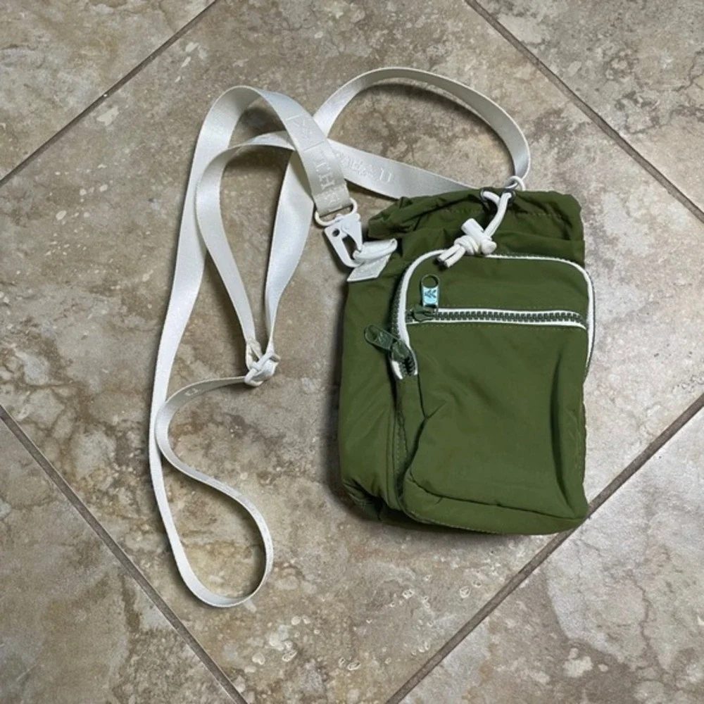 Green Utility Crossbody‎ Bag Travel Pouch Small Messenger Shoulder Purse